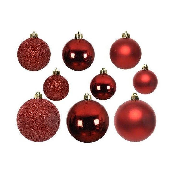 30er Set-Set Christbaumkugel Alpenrot