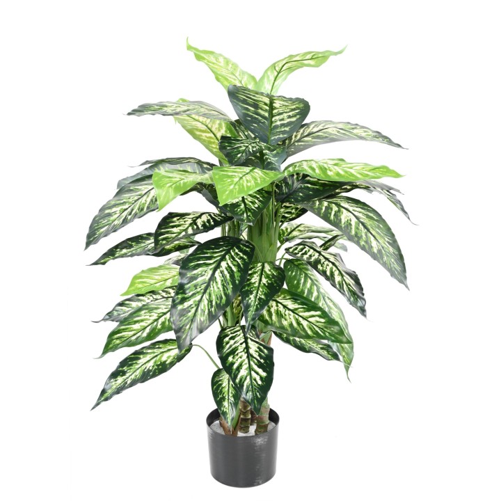 Künstliche Dieffenbachia, 100cm hoch, pflegeleicht
