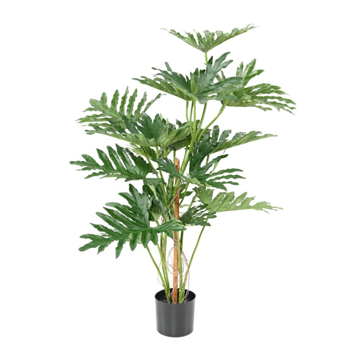 Künstlicher Philodendron Selloum, 120cm hoch, grün