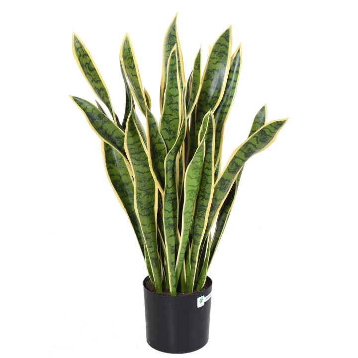 Künstliche Sansevieria, 93cm hoch, pflegeleicht und grün