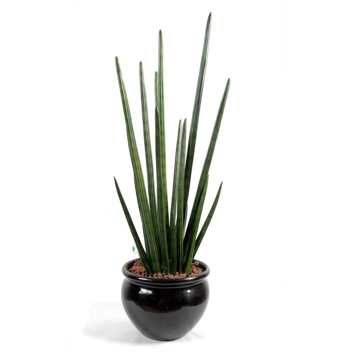 Künstliche Sansevieria, 90cm hoch, pflegeleicht, grün