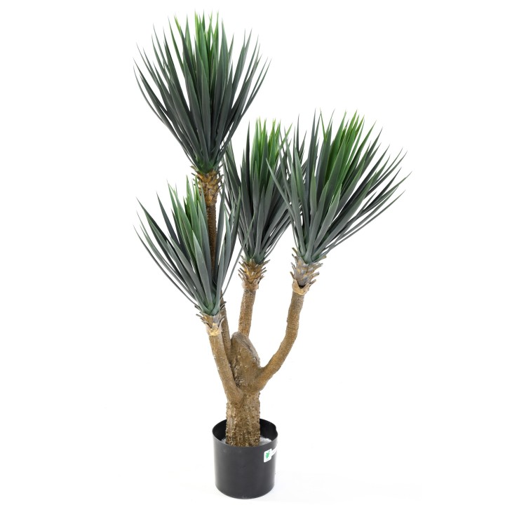 Künstliche Yucca: Pflegeleichte Raumdeko, 120cm hoch