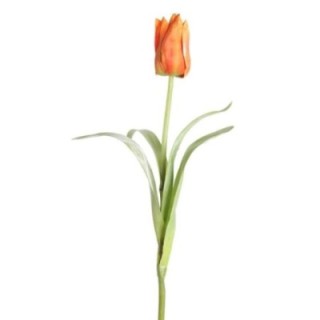 Künstliche Tulpe, orange, ca. 42cm hoch - Pflegeleicht!