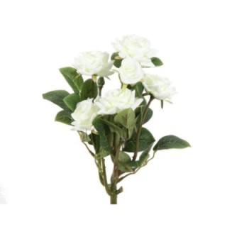Künstliche Rose, weiß, ca. 30cm hoch - Pflegeleicht & Elegant