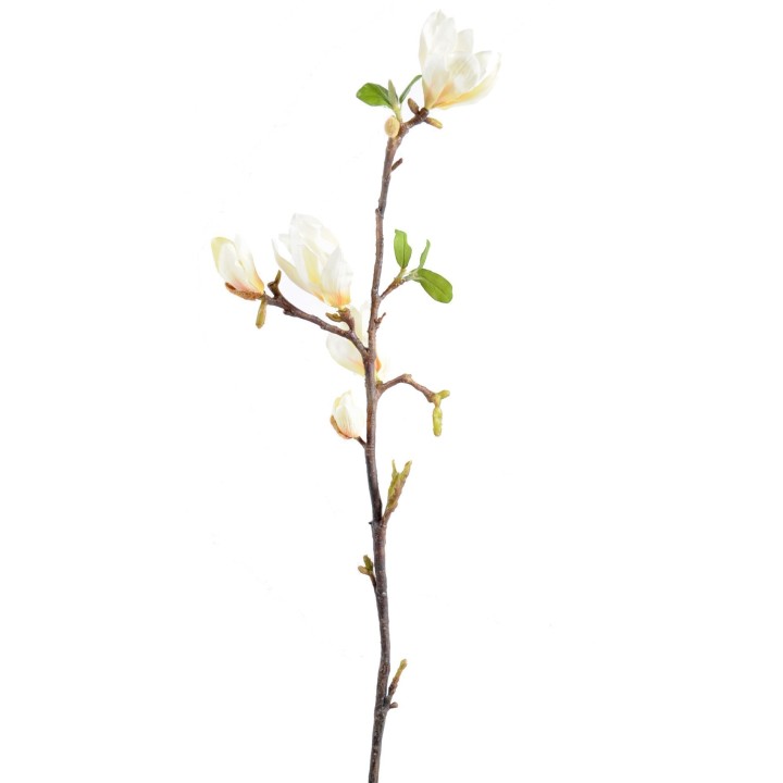 Künstliche Magnolienblüte, weiß, ca. 83cm hoch