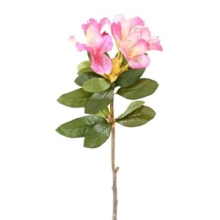 Künstlicher Rhododendron, rosa-gelb, ca. 85cm hoch