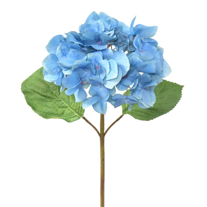 Künstliche Hortensie, blau, ca. 65cm hoch - Pflegeleicht!