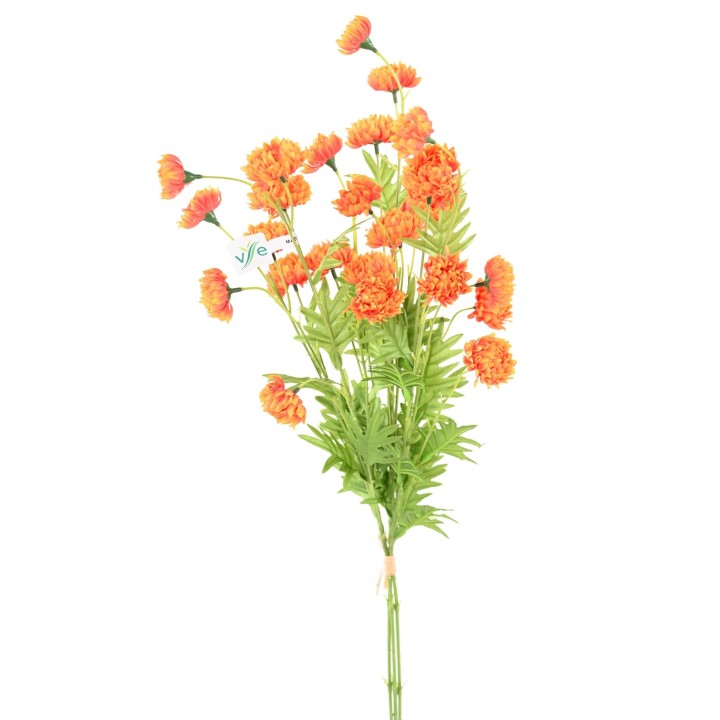 Künstliche Chrysantheme, orange, ca. 80cm hoch