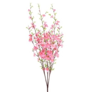 Künstlicher Kirschblütenzweig, ca 105cm, pink