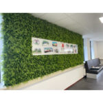 Kunsthecken-Paneel | Farn/Konifere 50x50 cm – Bild 2