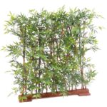 Künstliche Bambushecke, echt wirkend, UV-beständig, ca. 110cm hoch