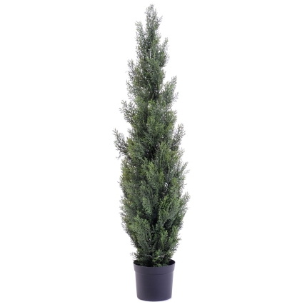 Künstlicher Zypressenbaum, ca. 125cm hoch, grün