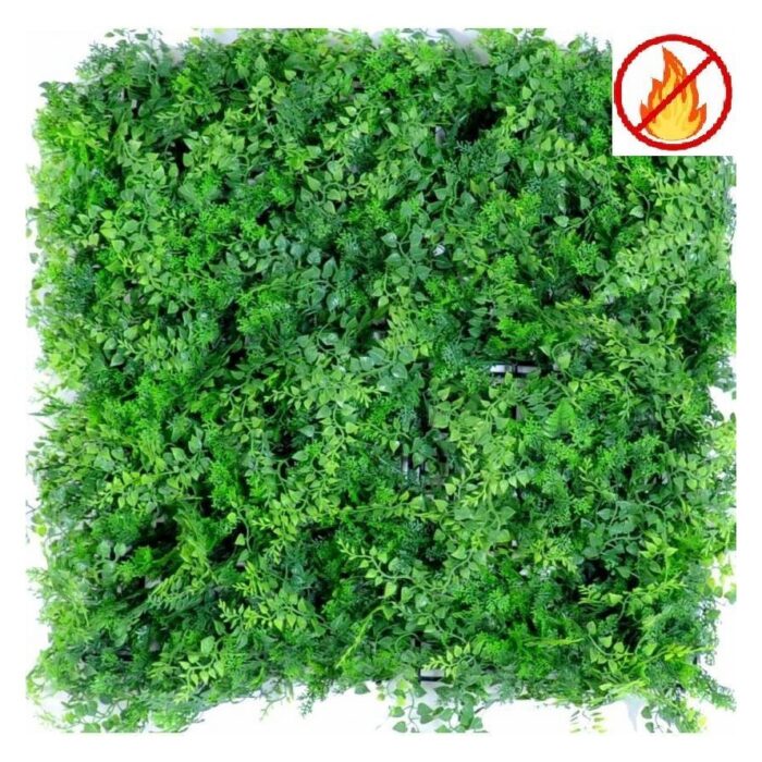 green wall mixed fern background 5050 fr fire resistant