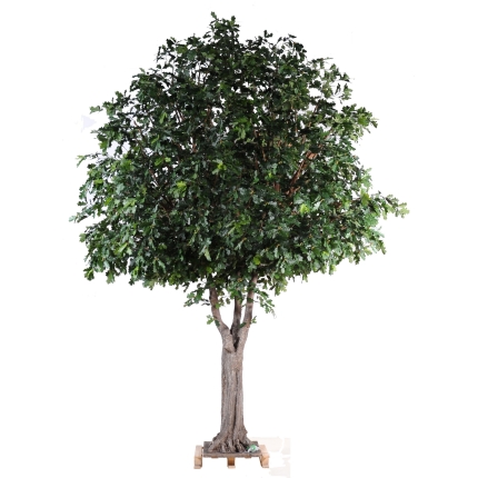 Künstlicher Eichenbaum, ca. 350cm hoch, grün