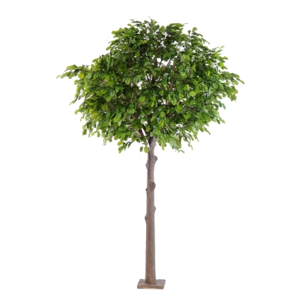 Künstlicher Eichenbaum, ca. 400cm hoch, grün