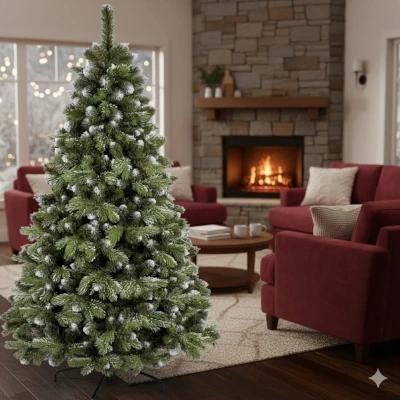 beschneite weihnachtsbaeume kategorie