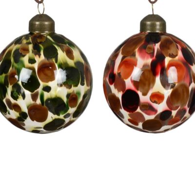 expresso transparent glass ball box of 12