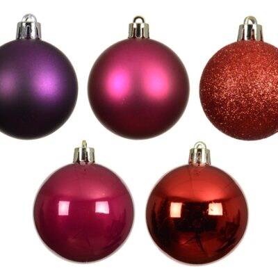 matching colored christmas baubles unbreakable set of 30 2