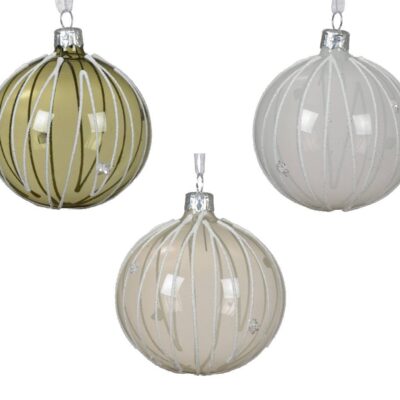 mixed transparent glass ball box of 6