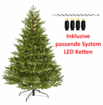 LED Premium Spritzguss Nordmanntanne, ca. 150cm